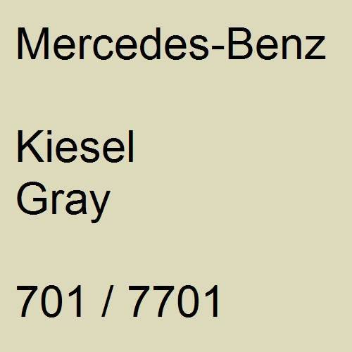 Mercedes-Benz, Kiesel Gray, 701 / 7701.